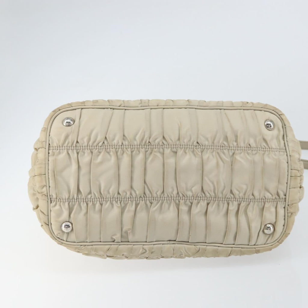 Prada Gaufre Convertible Tote Tessuto Beige Nylon Tote Bag Bag