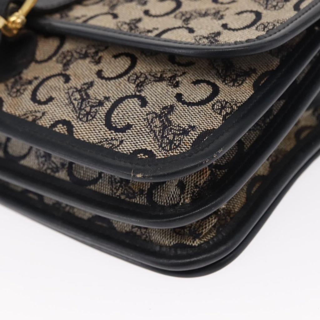 Celine C Sulky Shoulder Bag Canvas Navy Canvas Shoulder Bag Bag
