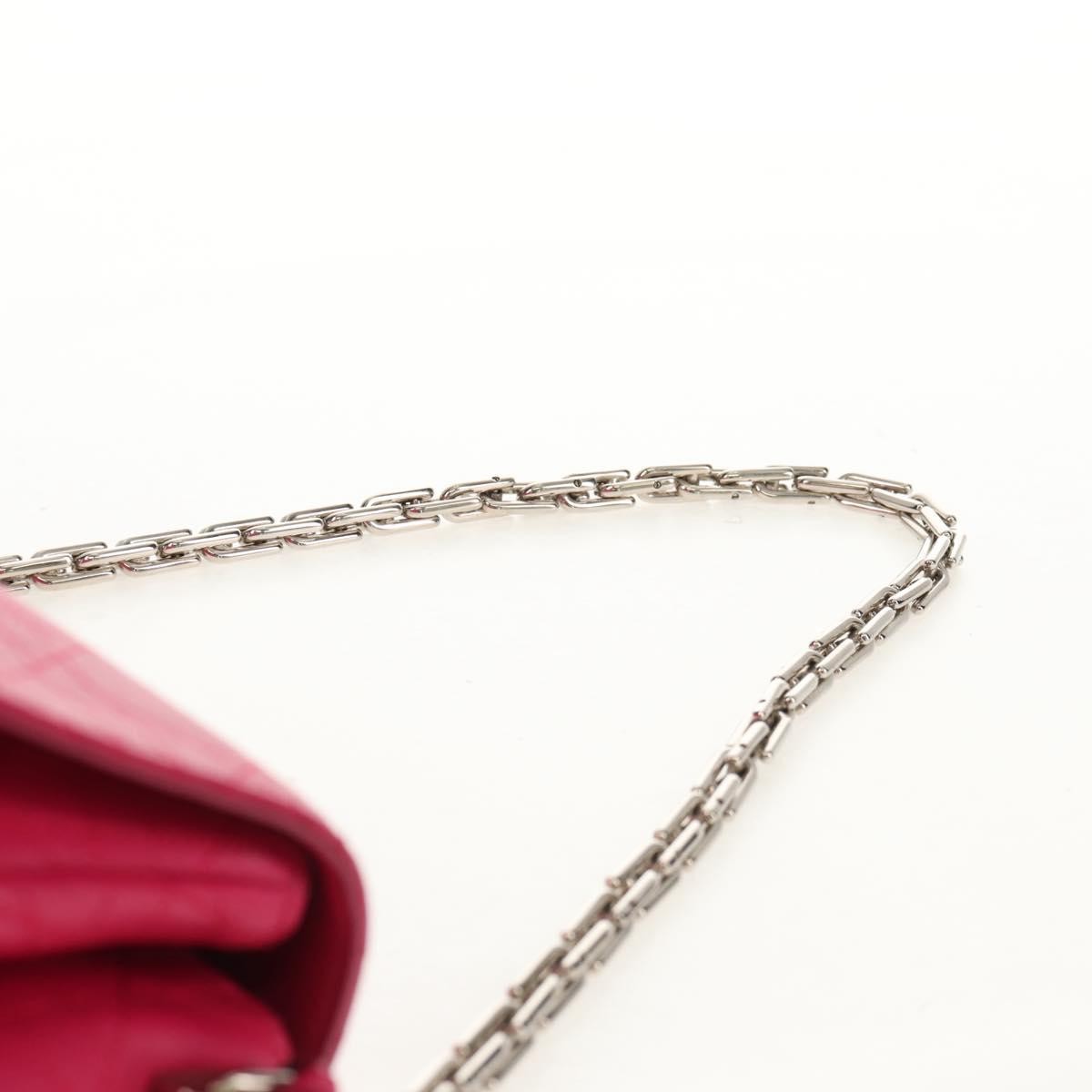 Christian Dior Long Chain Miss Dior Bag Cannage Quilt Lambskin Pink Leather Shoulder Bag Bag (Pre-Owned)