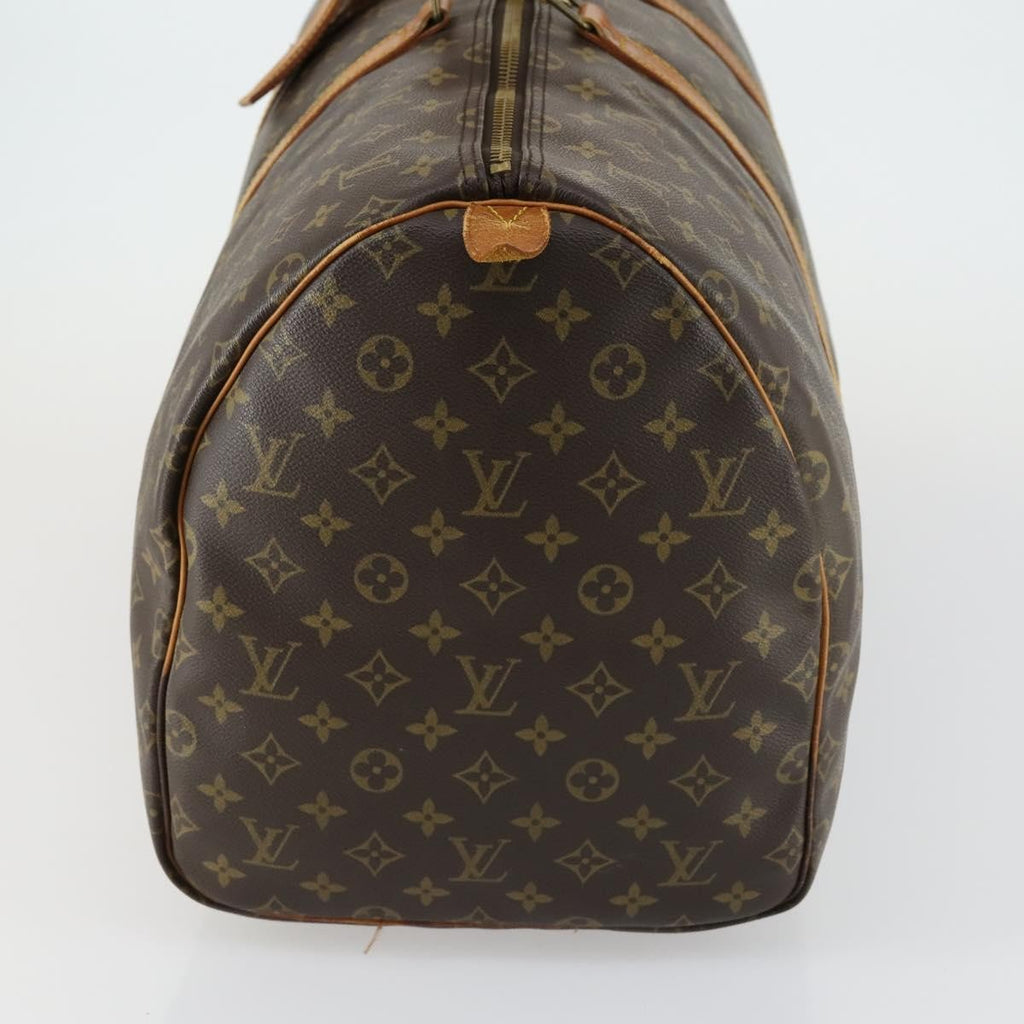 Louis Vuitton Keepall Bag Monogram Canvas Brown Canvas Handbag