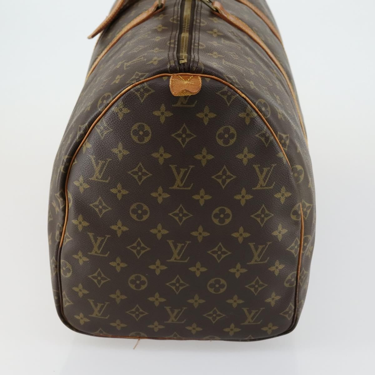 Louis Vuitton Keepall Bag Monogram Canvas Brown Canvas Handbag