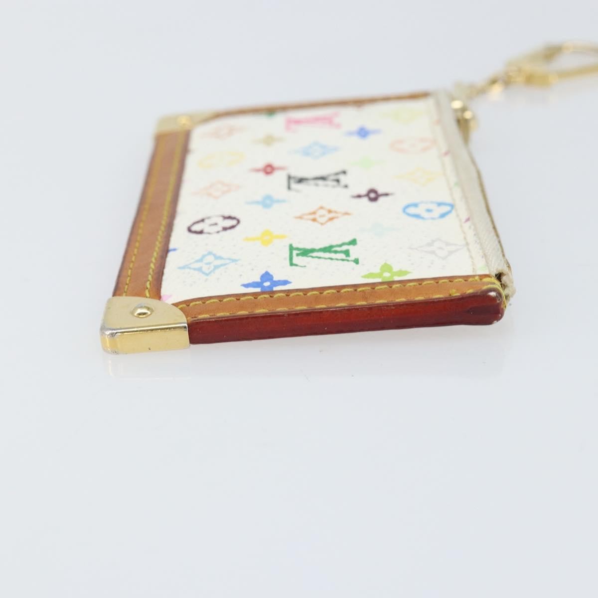 Louis Vuitton Pochette Clés Nm Monogram Multicolor Canvas White Canvas Wallets Accessory
