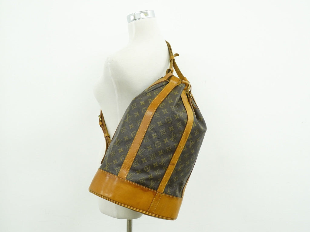 Louis Vuitton Randonnee Backpack Monogram Canvas Brown Canvas Shoulder Bag