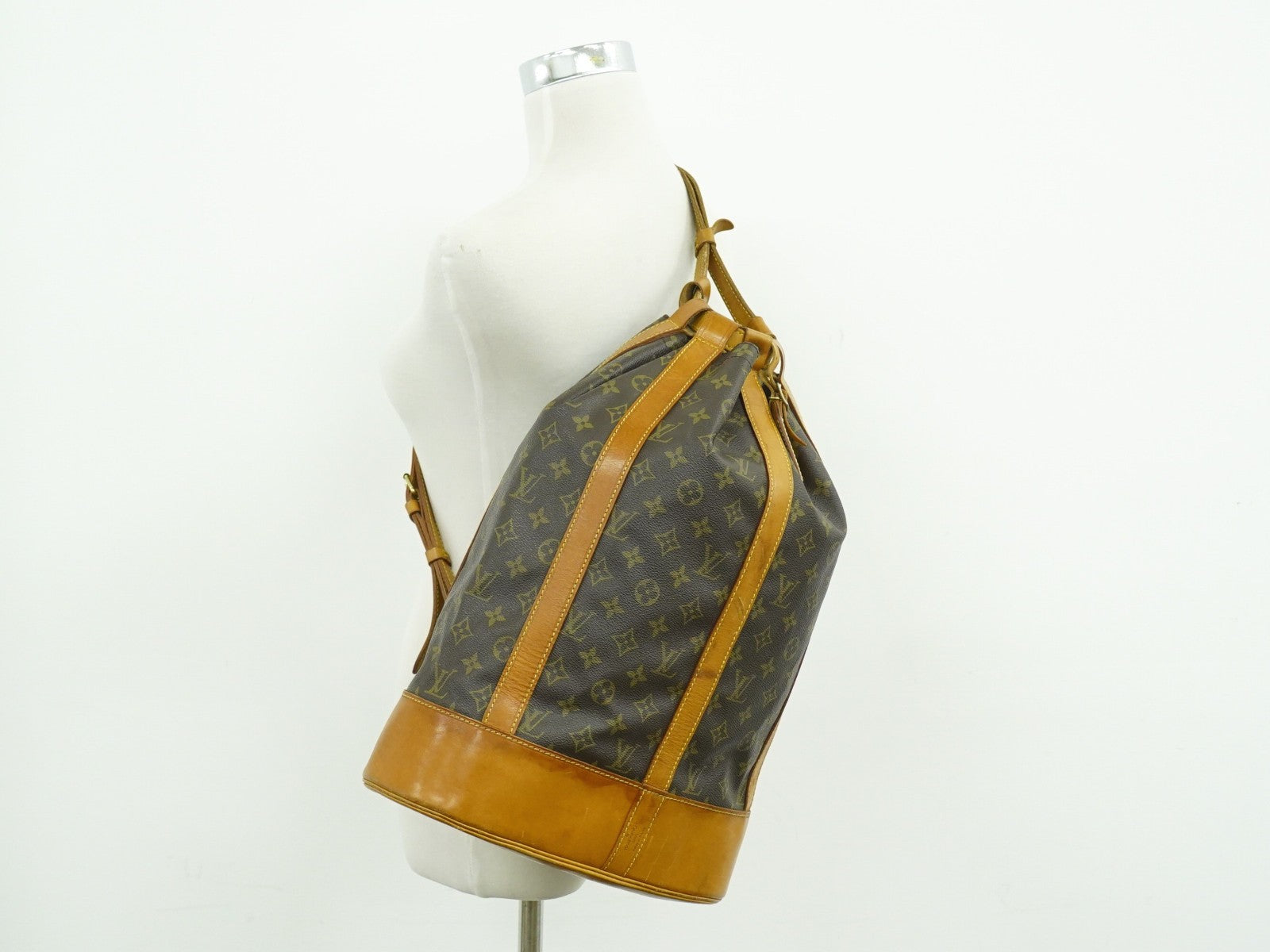 Louis Vuitton Randonnee Backpack Monogram Canvas Brown Canvas Shoulder Bag