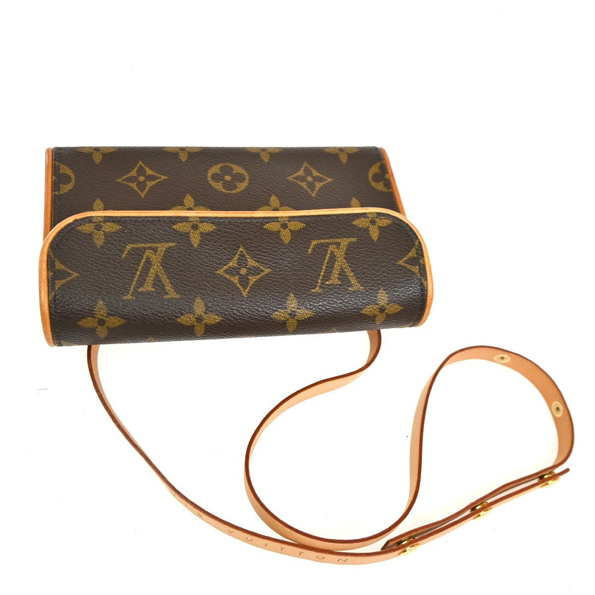 Louis Vuitton Florentine Waist Bag Monogram Canvas Brown Canvas Clutche & Pouche Bag