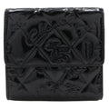Chanel Bi-Fold Wallet Quilted Patent Black Patent_Leather Wallets Accessory