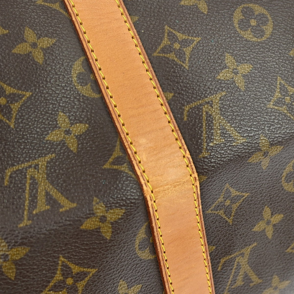 Louis Vuitton Keepall Bag Monogram Canvas Brown Canvas Travel Bag