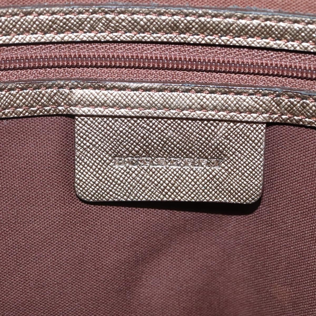 Burberry Nova Check Tote Canvas And Leather Beige Canvas Tote Bag