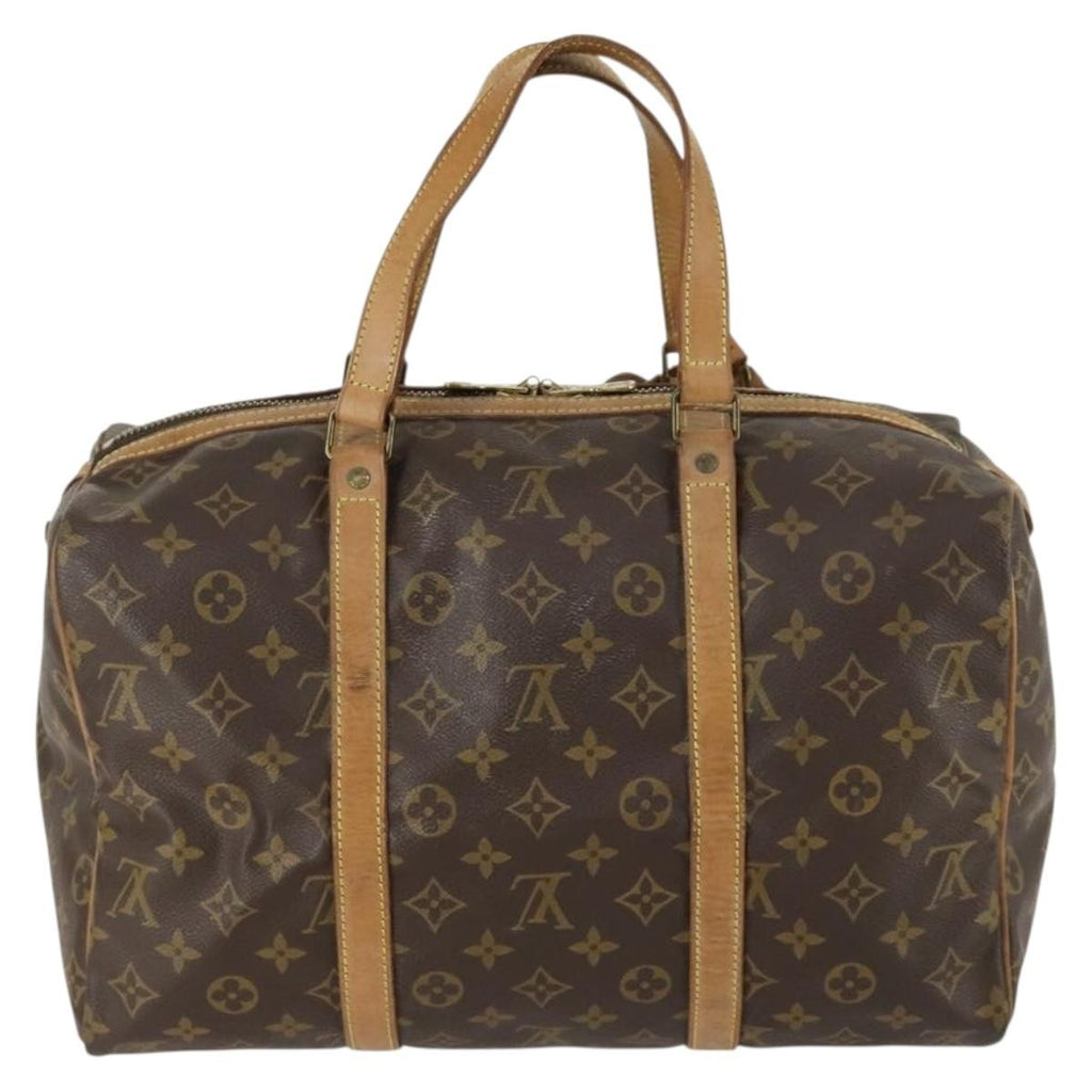 Louis Vuitton Sac Souple Handbag Monogram Canvas Brown Canvas Travel Bag