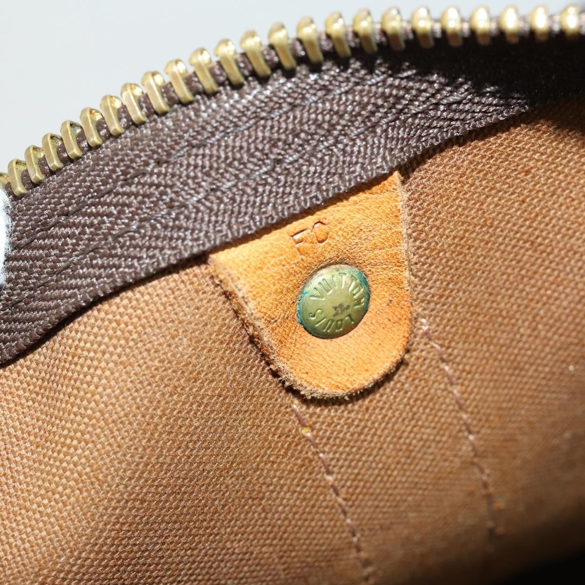 Louis Vuitton Keepall Bag Monogram Canvas Brown Canvas Travel Bag