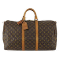 Louis Vuitton Keepall Bag Monogram Canvas Brown Canvas Travel Bag