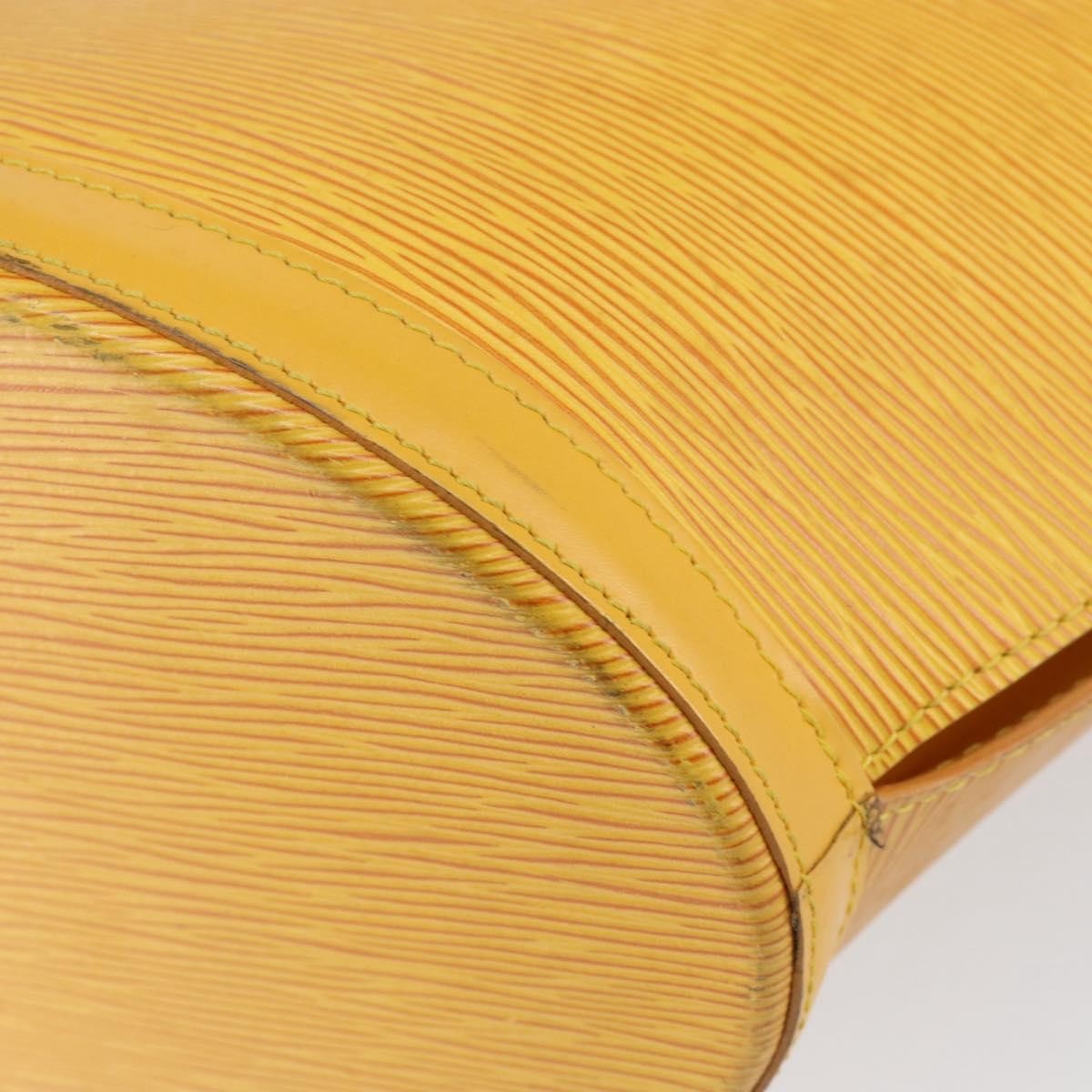 Louis Vuitton Saint Jacques Handbag Epi Leather Yellow Leather Handbag