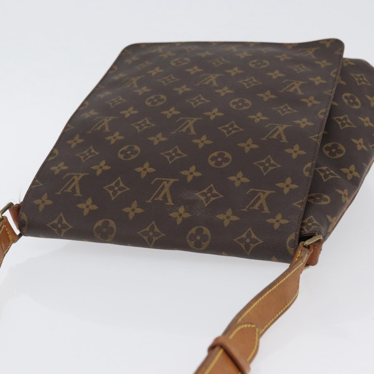 Louis Vuitton Musette Salsa Handbag Monogram Canvas Brown Canvas Shoulder Bag