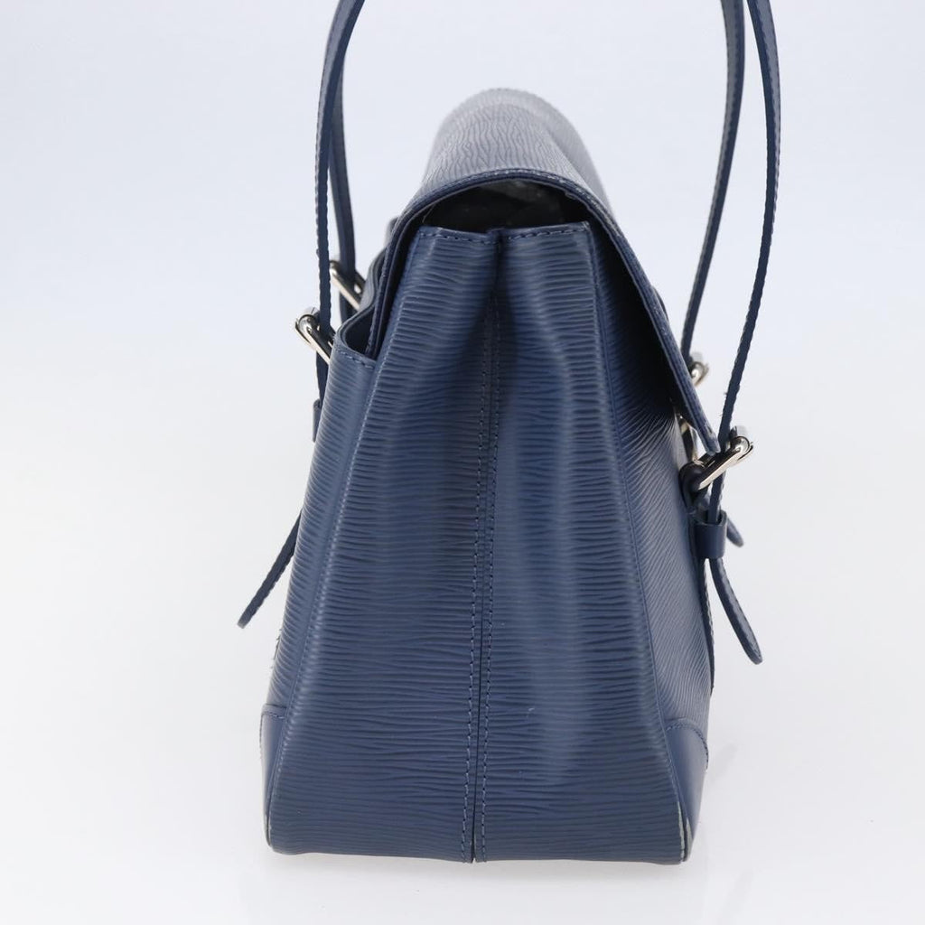 Louis Vuitton Segur Handbag Epi Leather Blue Leather Handbag