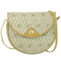 Christian Dior Vintage Honeycomb Shoulder Bag Canvas Beige Canvas Shoulder Bag Bag (Pre-Owned)