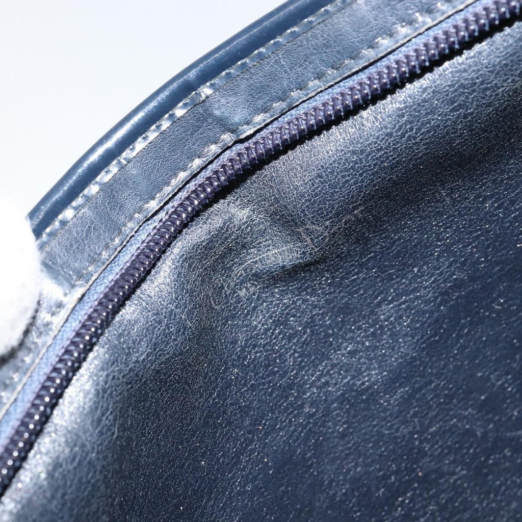 Christian Dior Vintage Trotter Shoulder Bag Canvas Navy Canvas Shoulder Bag Bag (Pre-Owned)