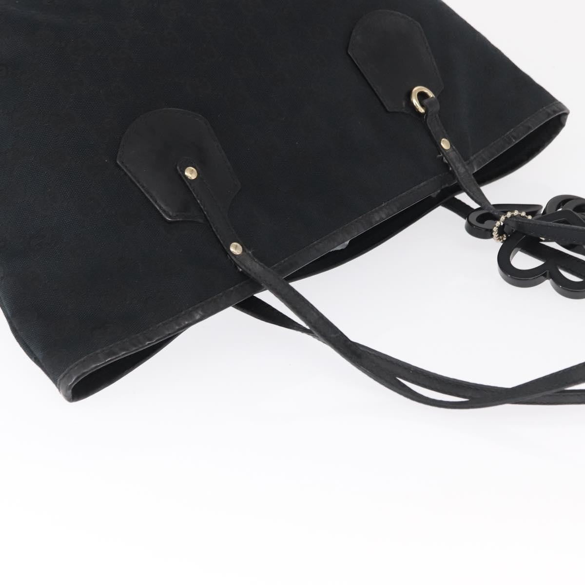 Gucci Jolie Web Tote Gg Canvas Black Canvas Tote Bag Bag (Pre-Owned)