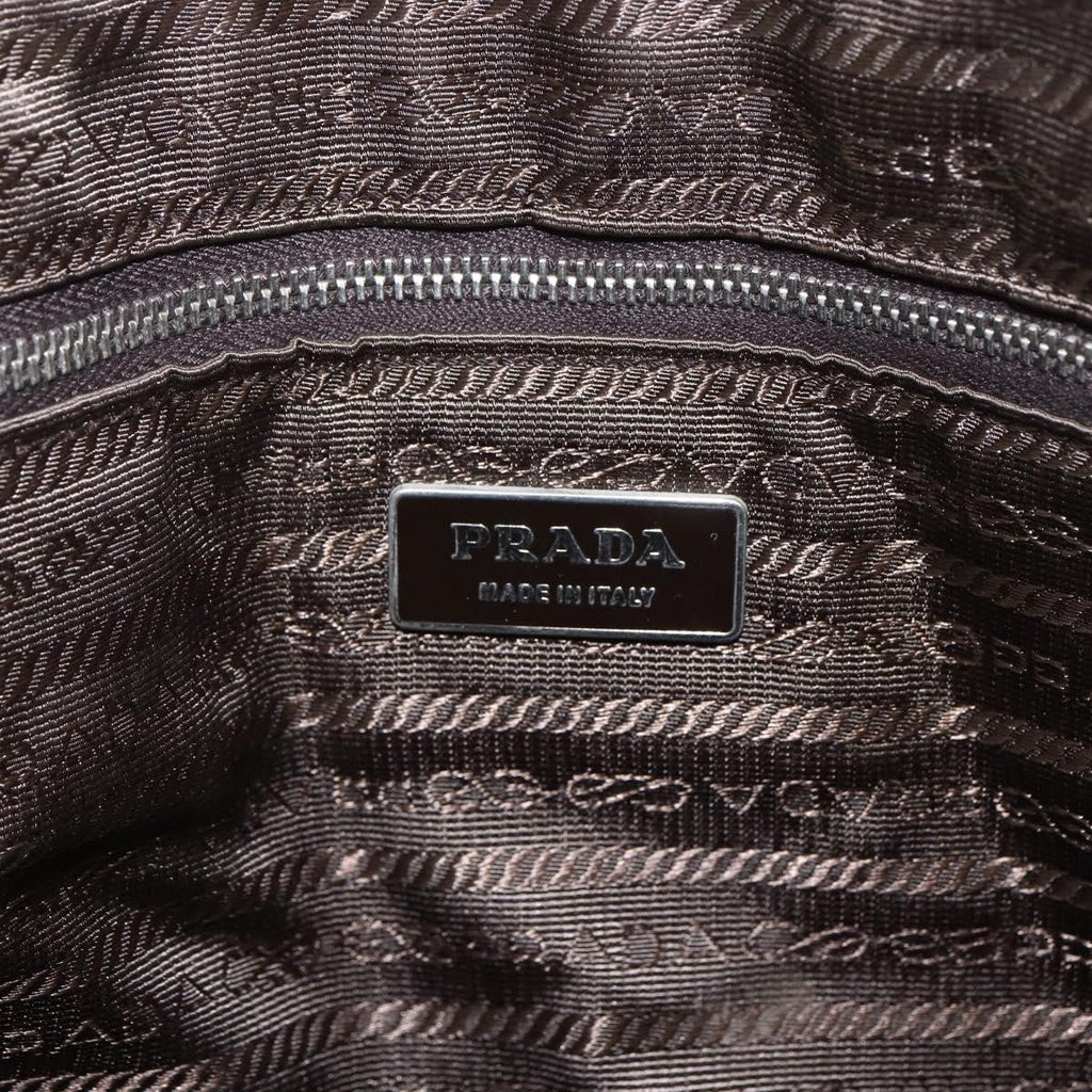 Prada Vintage Handbag Canvas Beige Canvas Handbag