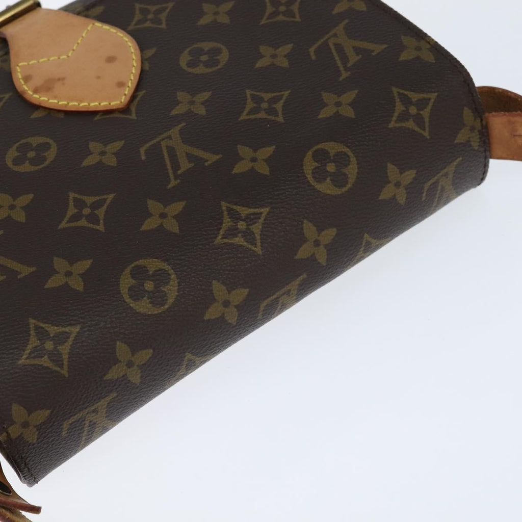 Louis Vuitton Cartouchiere Handbag Monogram Canvas Brown Canvas Shoulder Bag