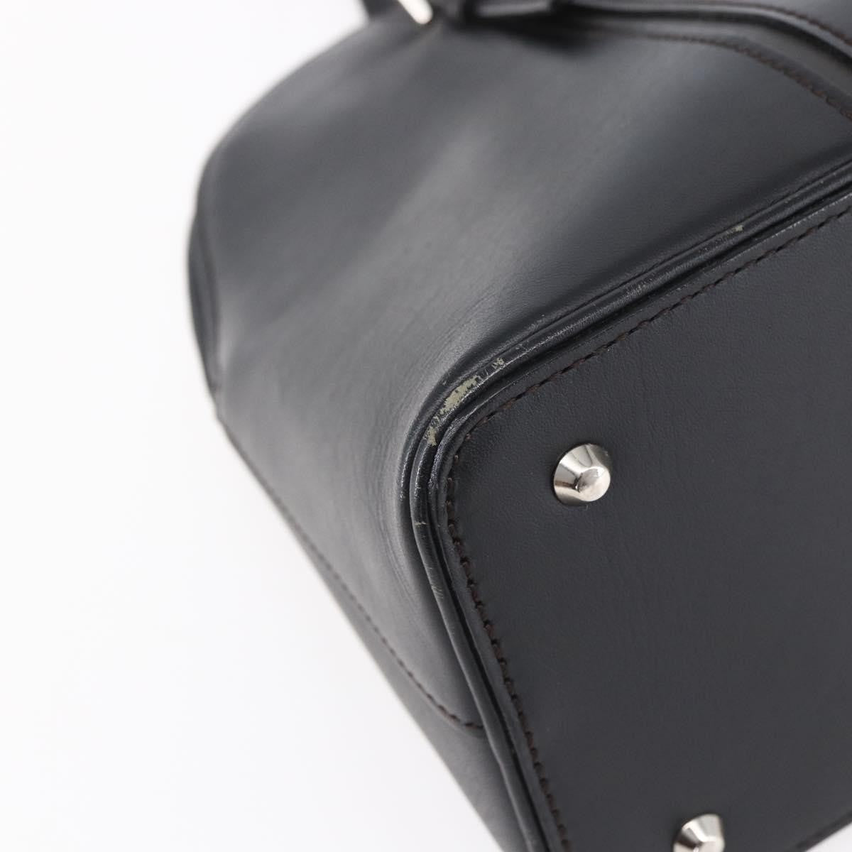 Burberry Vintage Handbag Leather Black Leather Handbag