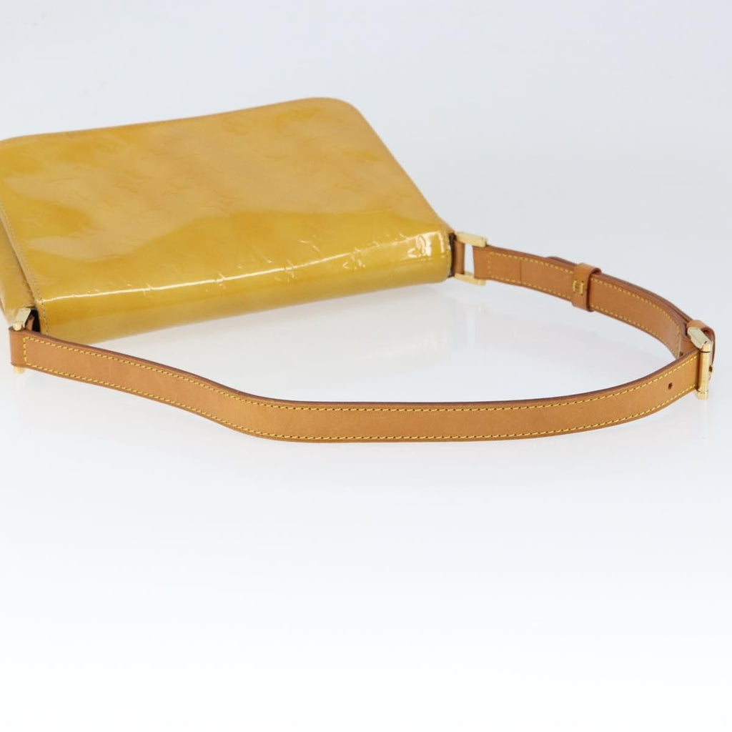 Louis Vuitton Thompson Street Handbag Monogram Vernis Beige Patent_Leather Shoulder Bag