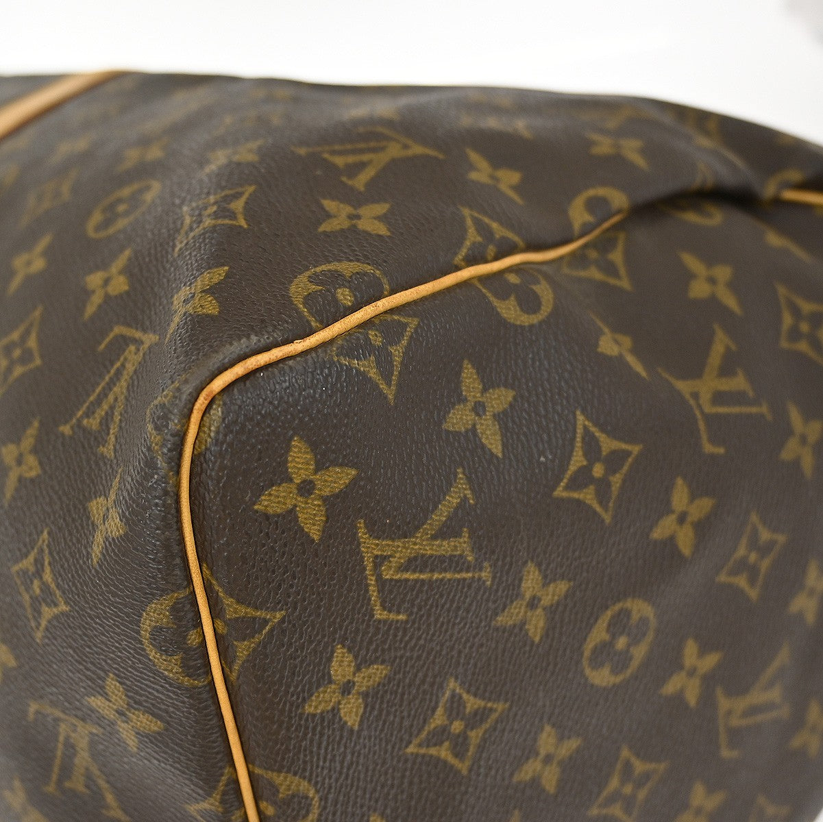Louis Vuitton Keepall Bag Monogram Canvas Brown Canvas Travel Bag
