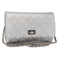 Chanel Reissue 2.55 Wallet On Chain Quilted Lambskin Silver Leather Shoulder Bag Bag