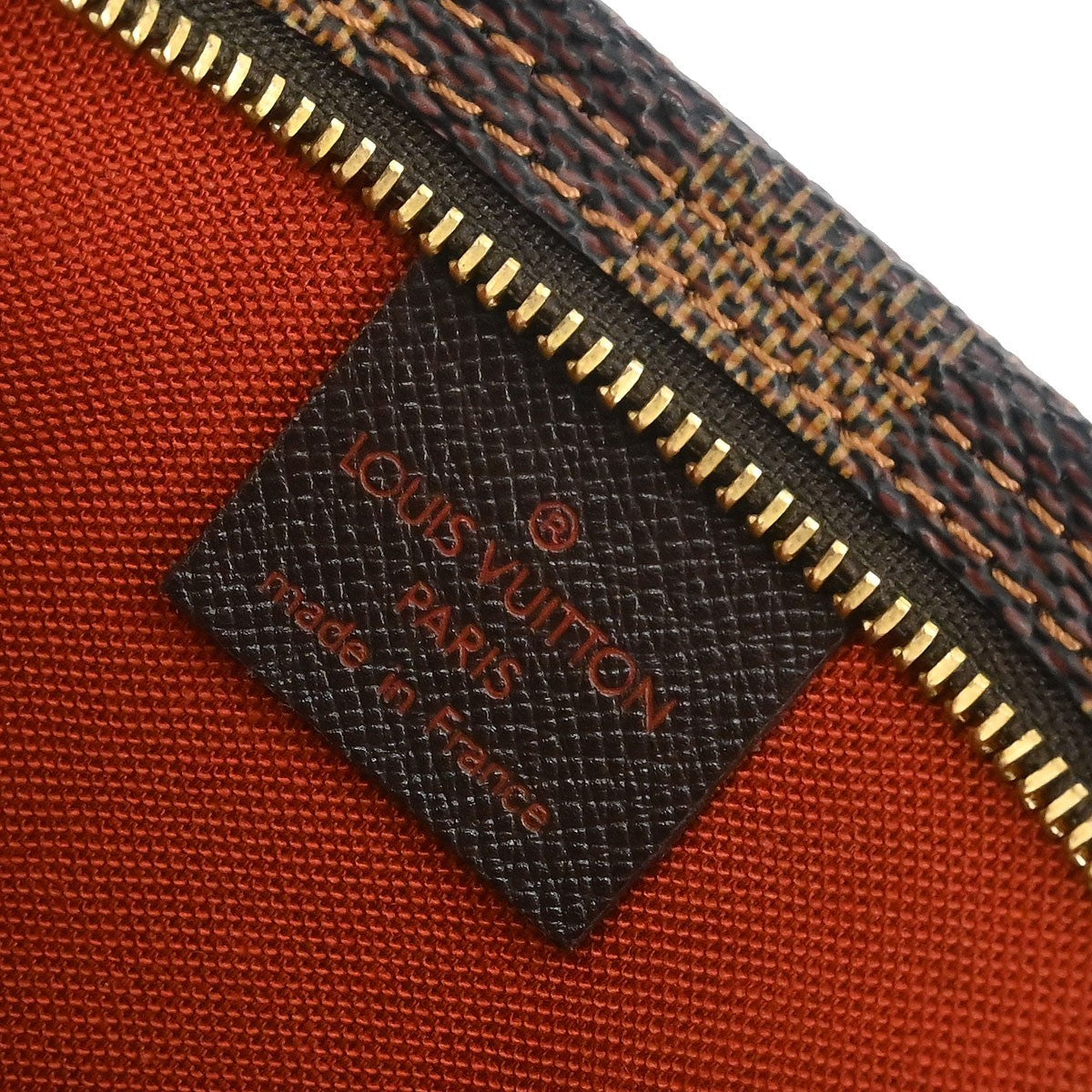 Louis Vuitton Trousse Make Up Bag Damier Canvas Brown Canvas Clutche & Pouche Bag