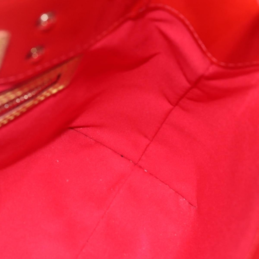Louis Vuitton Reade Handbag Monogram Vernis Red Patent_Leather Handbag