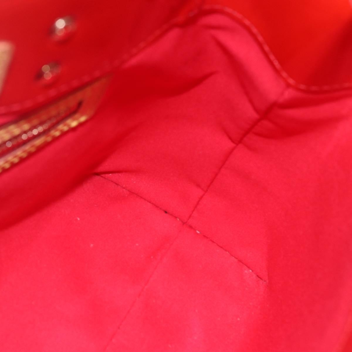 Louis Vuitton Reade Handbag Monogram Vernis Red Patent_Leather Handbag