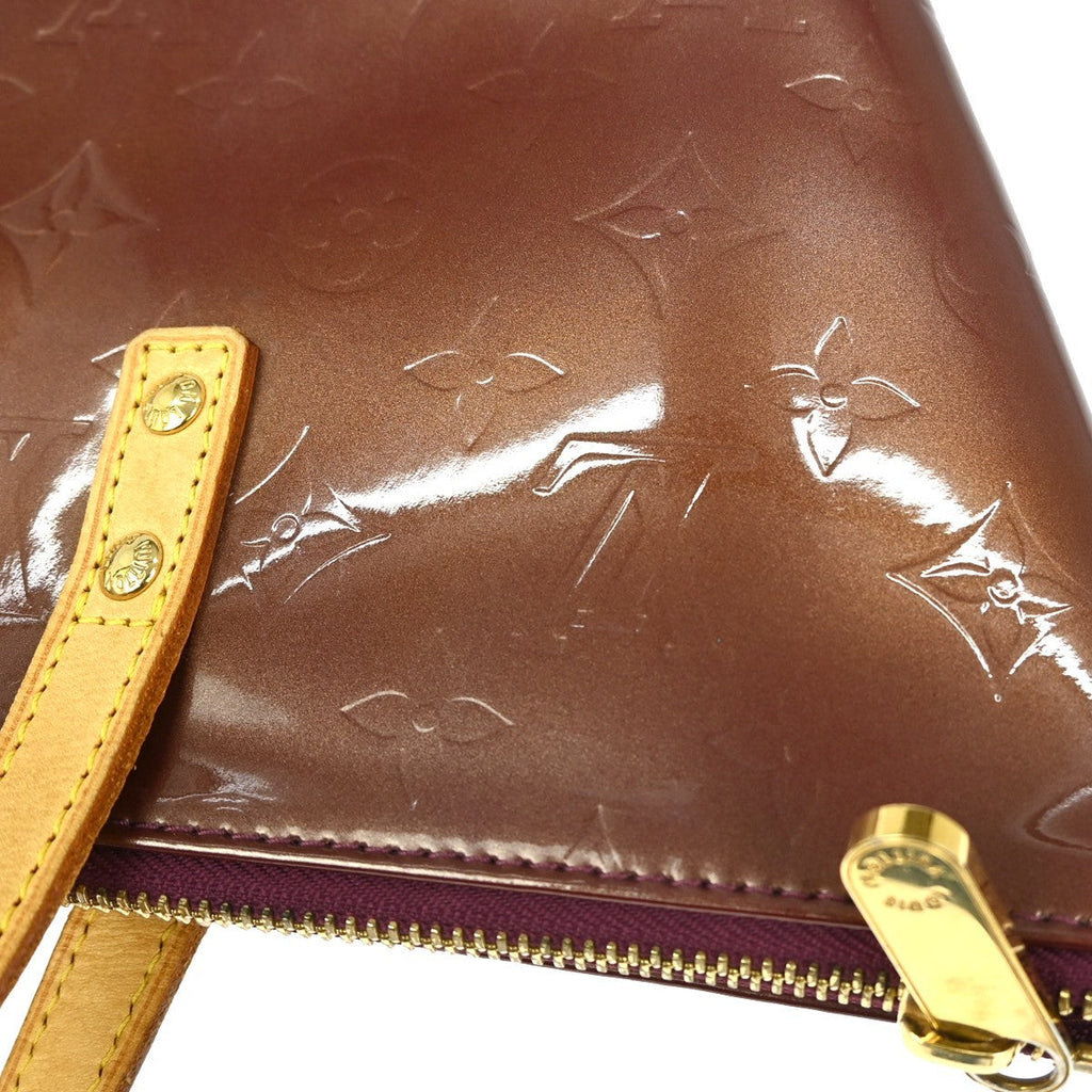 Louis Vuitton Bellevue Handbag Monogram Vernis Purple Patent_Leather Handbag