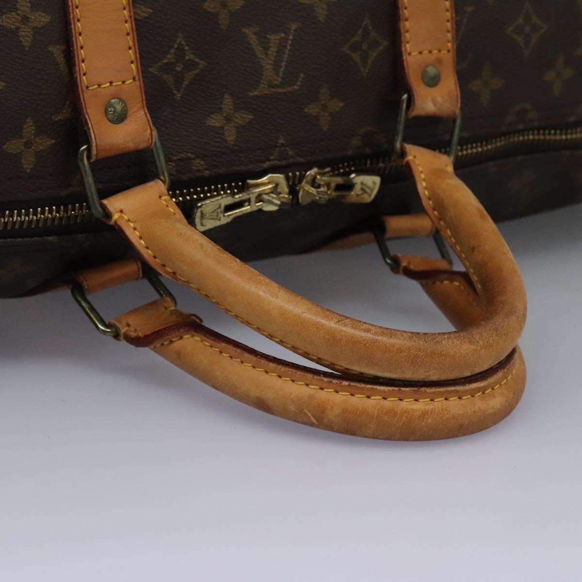 Louis Vuitton Keepall Bag Monogram Canvas Brown Canvas Travel Bag