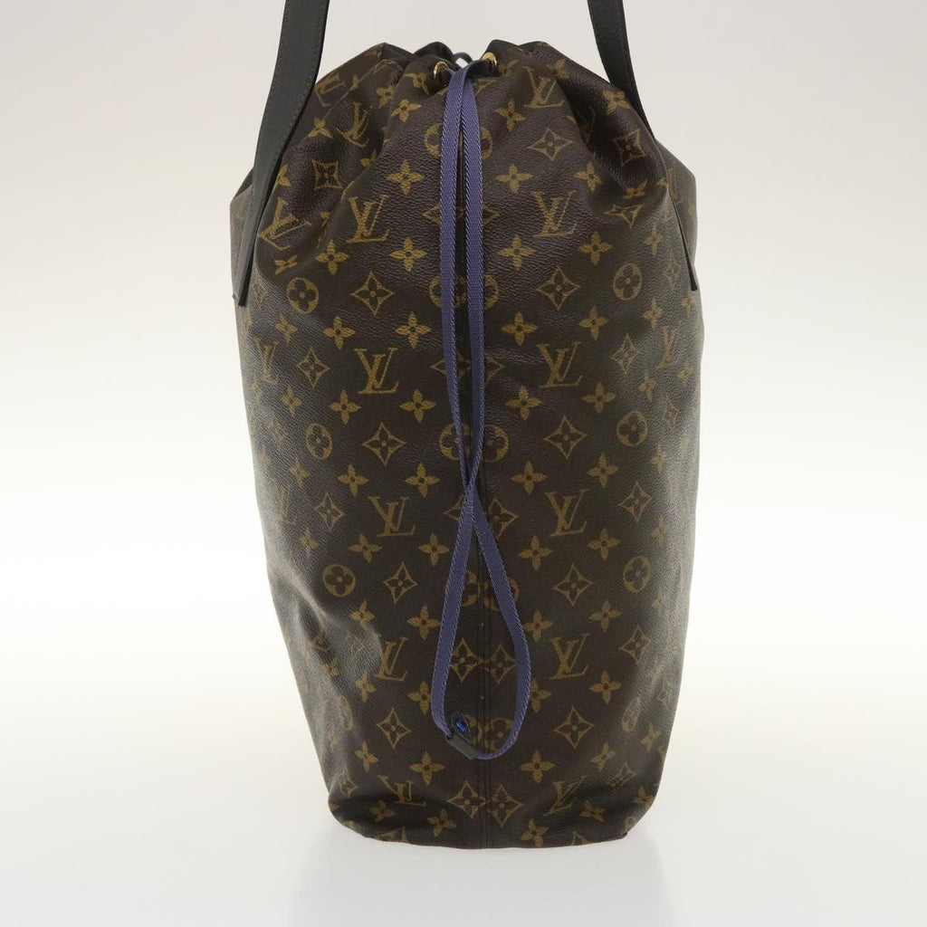 Louis Vuitton Cabas Light Drawstring Bag Monogram Split Canvas Brown Canvas Tote Bag