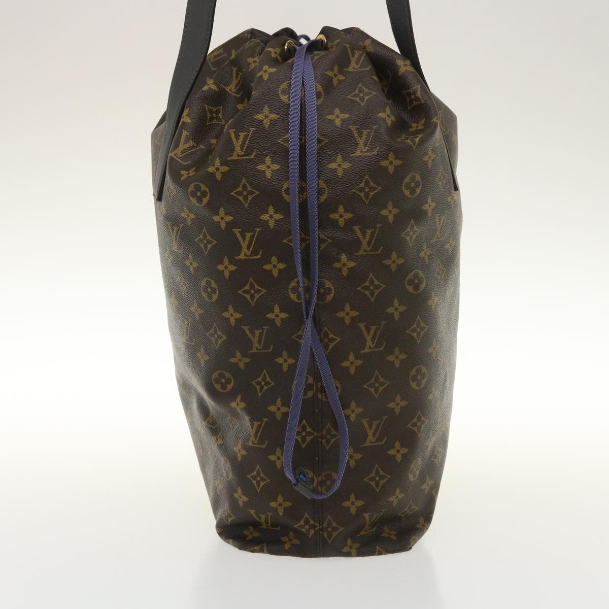 Louis Vuitton Cabas Light Drawstring Bag Monogram Split Canvas Brown Canvas Tote Bag