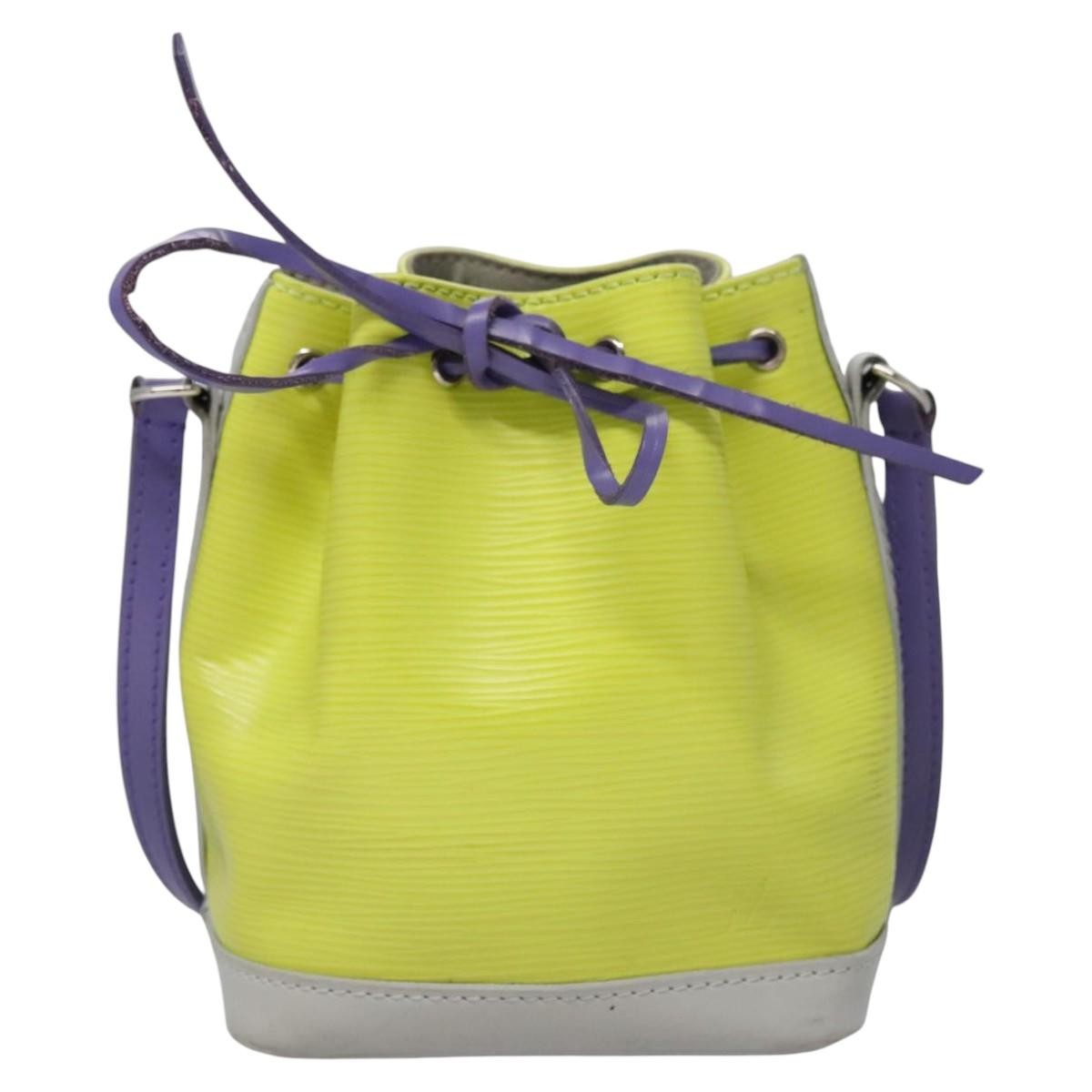 Louis Vuitton Neonoe Handbag Epi Leather Yellow Leather Bag