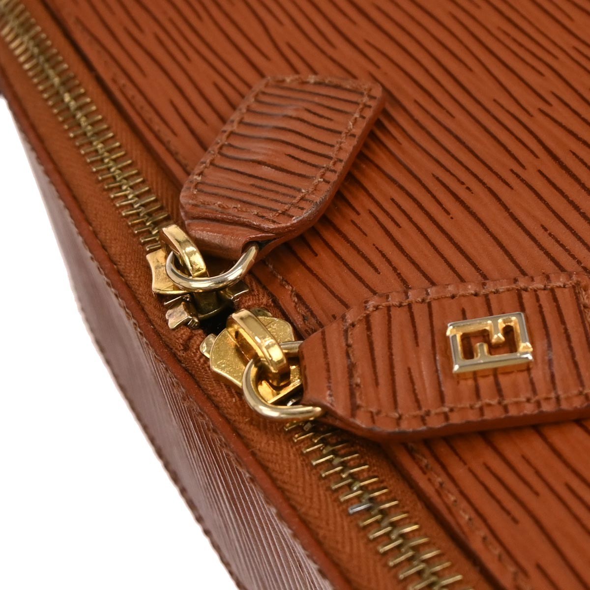Fendi Vintage Shoulder Bag Leather Brown Leather Shoulder Bag Bag
