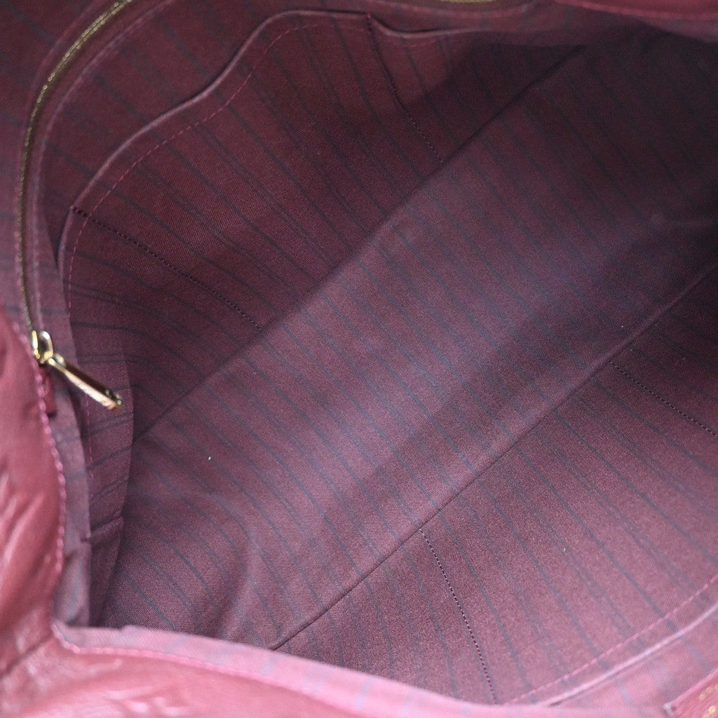 Louis Vuitton Artsy Handbag Monogram Empreinte Leather Red Leather Shoulder Bag