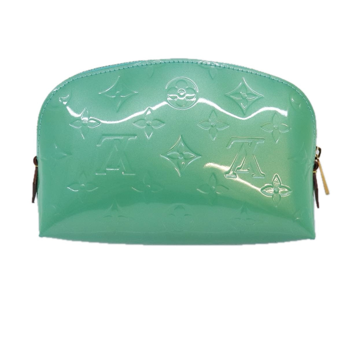Louis Vuitton Cosmetic Pouch Monogram Vernis Blue Patent_Leather Clutche & Pouche Bag