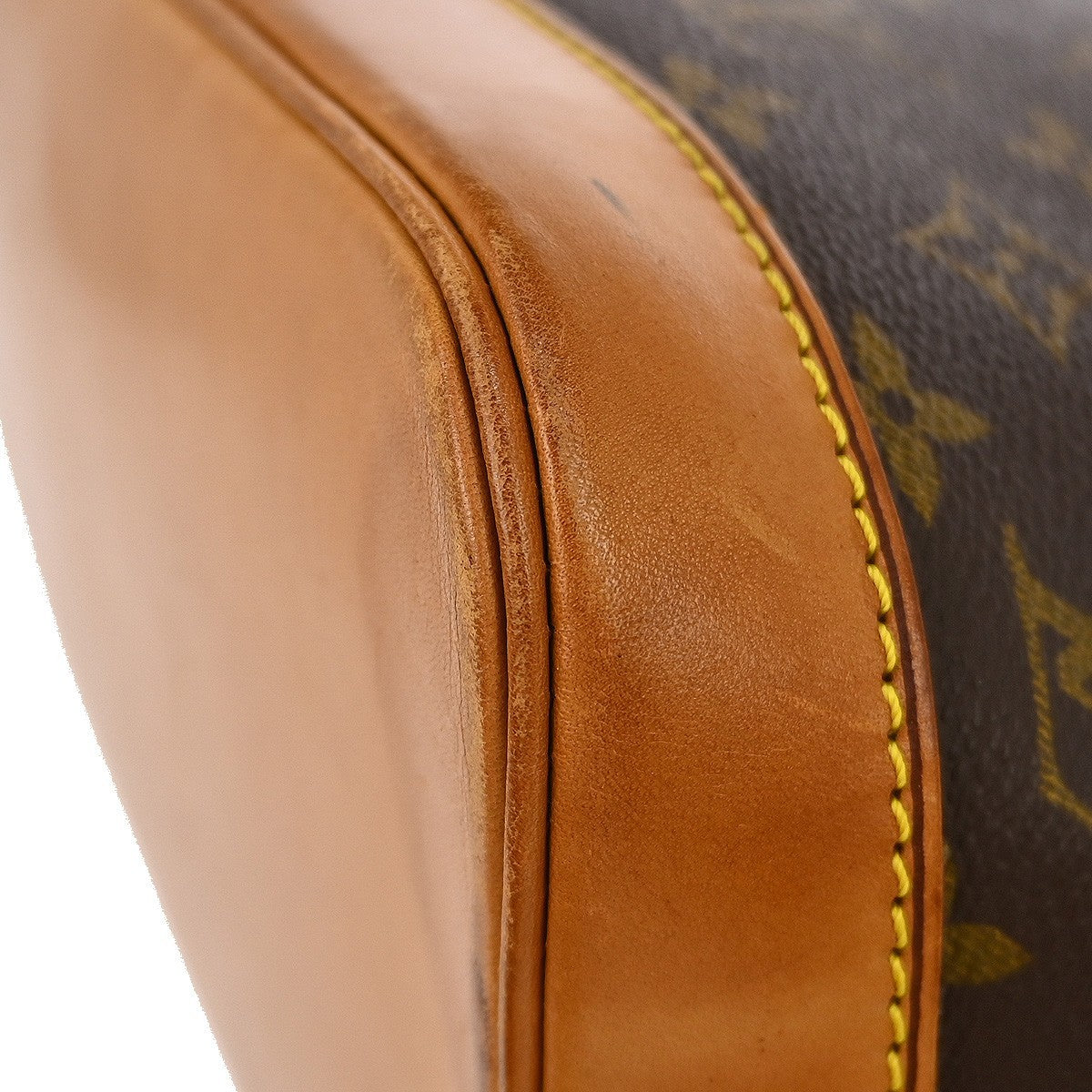 Louis Vuitton Alma Handbag Monogram Canvas Brown Canvas Handbag