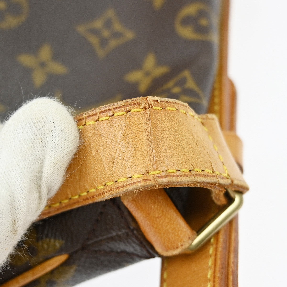Louis Vuitton Musette Handbag Monogram Canvas Brown Canvas Shoulder Bag