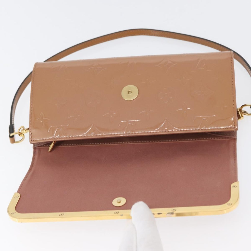 Louis Vuitton Rossmore Handbag Monogram Vernis Pink Patent_Leather Shoulder Bag