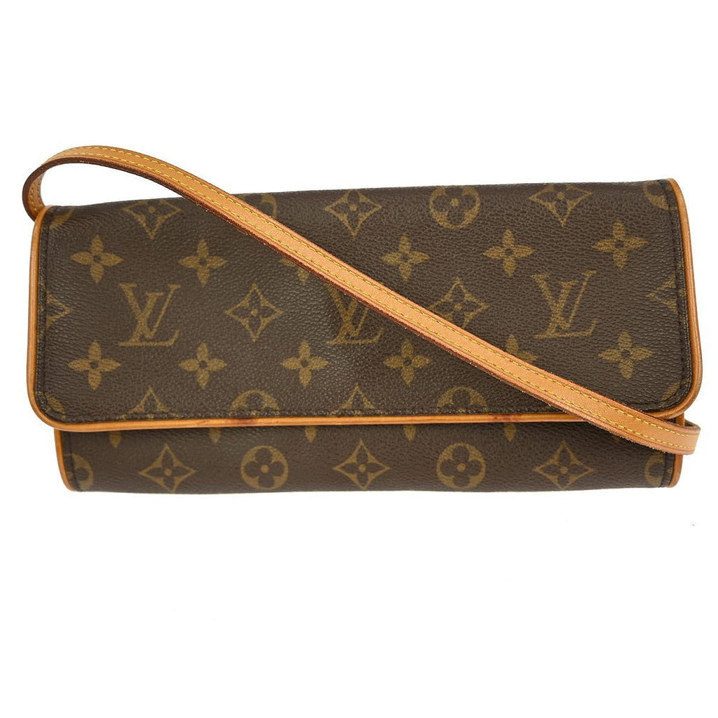 Louis Vuitton Twin Handbag Monogram Canvas Brown Canvas Shoulder Bag