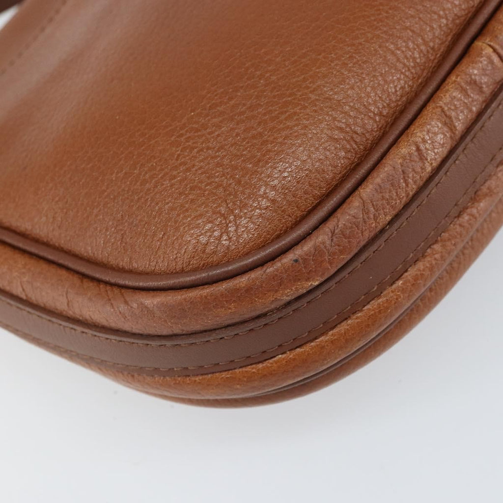 Burberry Vintage Shoulder Bag Leather Brown Leather Shoulder Bag