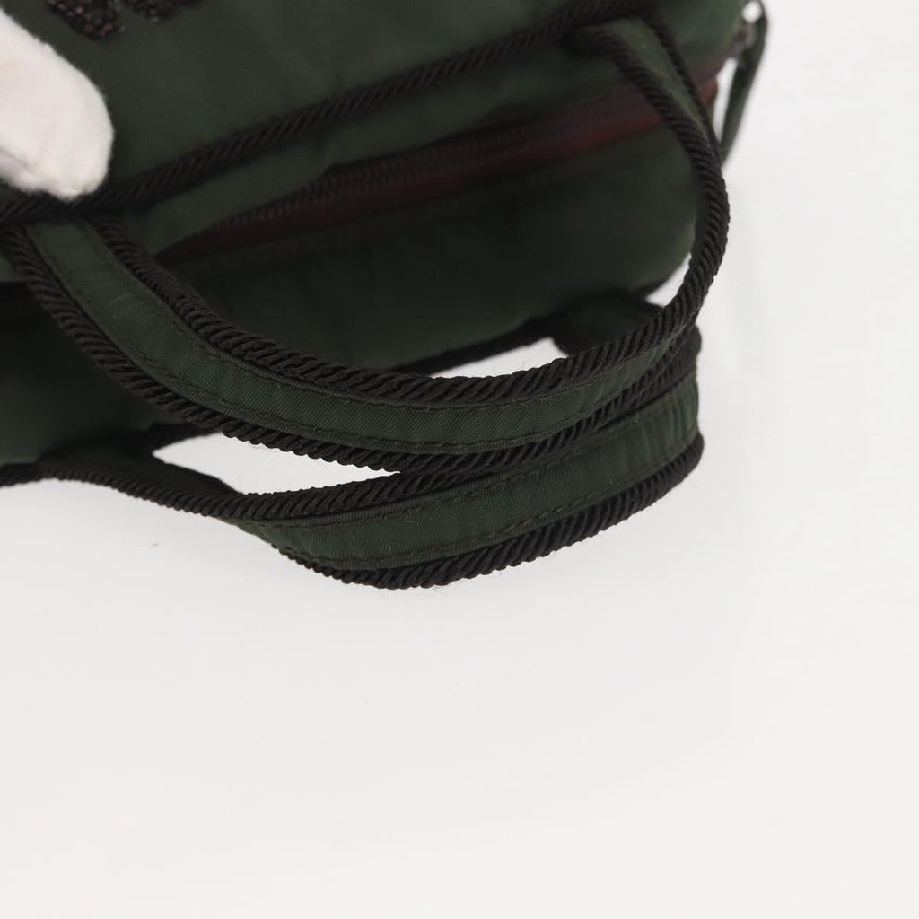 Prada Vintage Handbag Tessuto Khaki Nylon Handbag