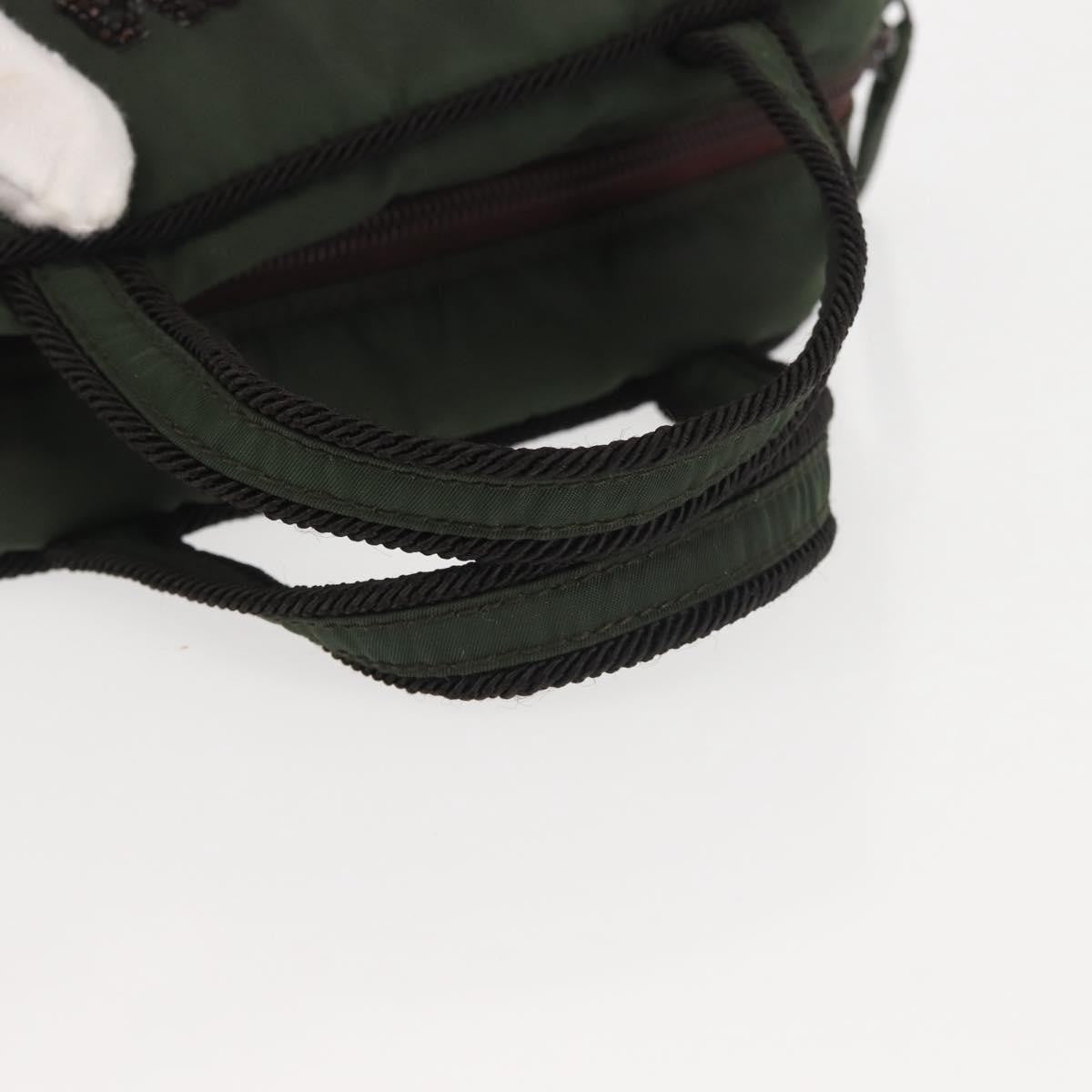 Prada Vintage Handbag Tessuto Khaki Nylon Handbag