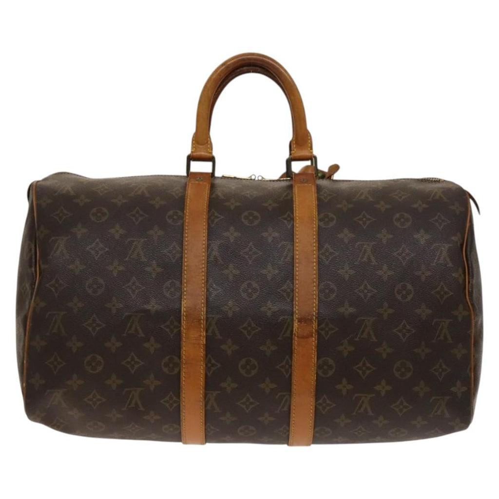 Louis Vuitton Keepall Bag Monogram Canvas Brown Canvas Travel Bag