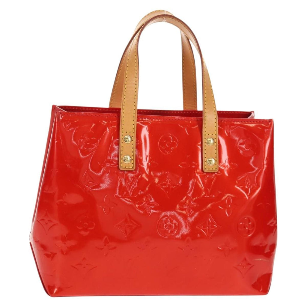 Louis Vuitton Reade Handbag Monogram Vernis Red Patent_Leather Handbag