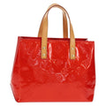Louis Vuitton Reade Handbag Monogram Vernis Red Patent_Leather Handbag