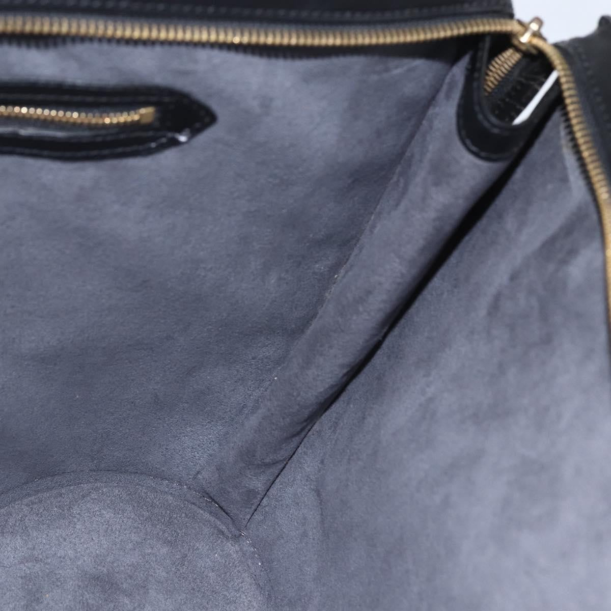 Louis Vuitton Saint Jacques Handbag Epi Leather Black Leather Handbag