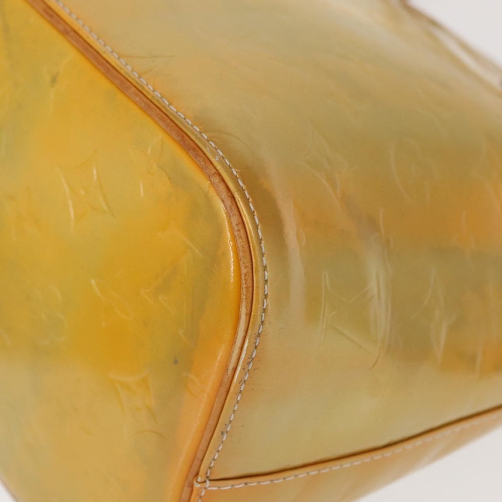 Louis Vuitton Houston Handbag Monogram Vernis Yellow Patent_Leather Tote Bag